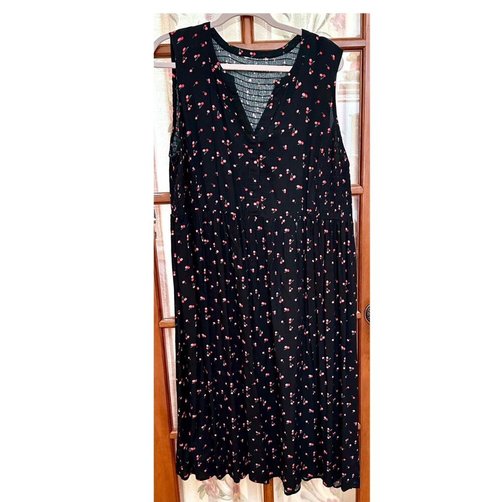 Cherry Dress ~ smocked bodice